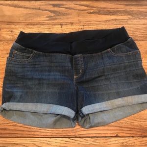 Maternity jean shorts